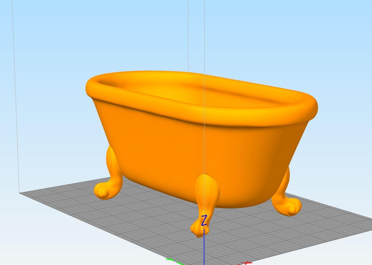 Claw Foot Tub (For Raphael TMNT Scene) 3d model