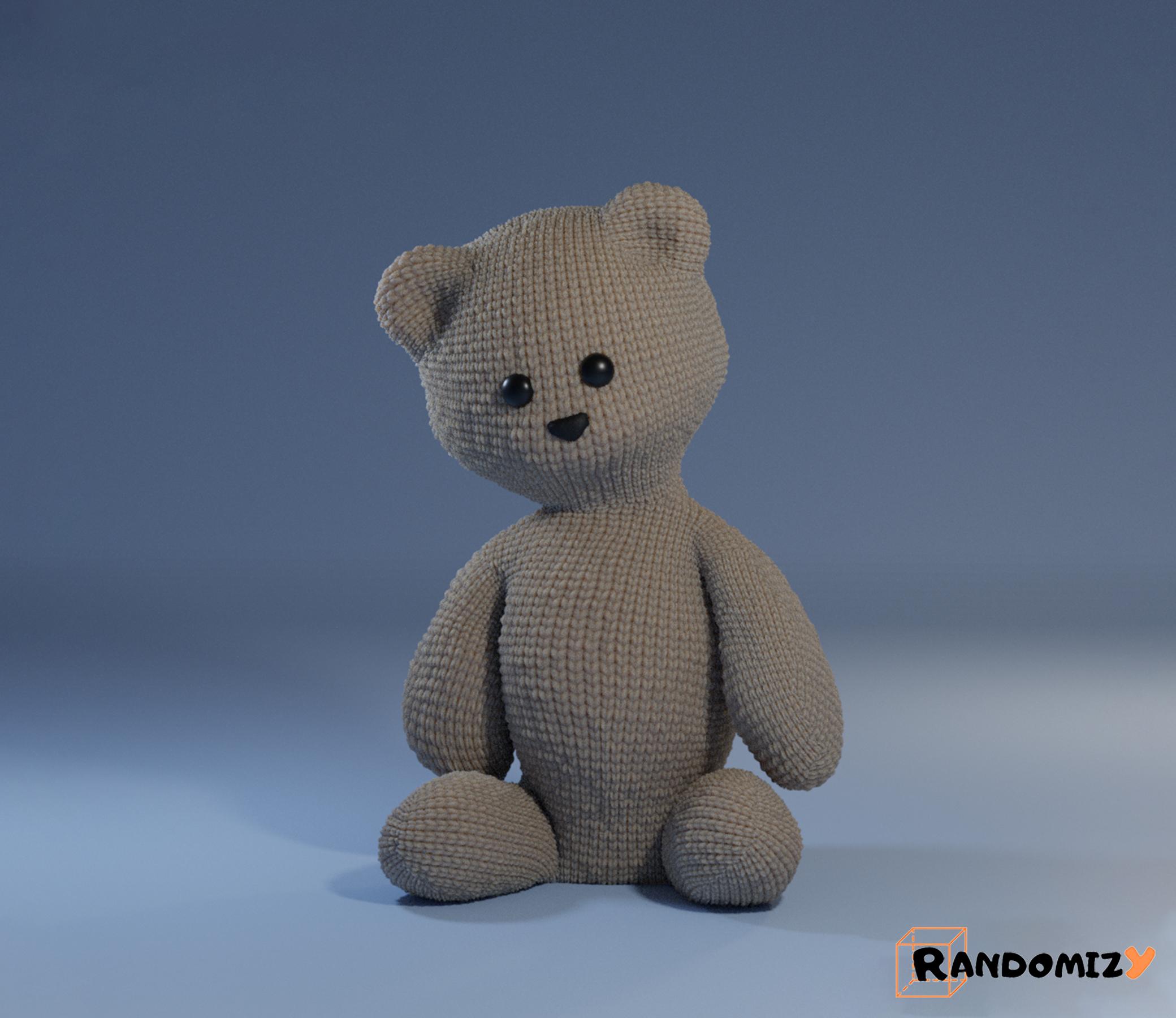 Lil Knitted Teddy 3d model