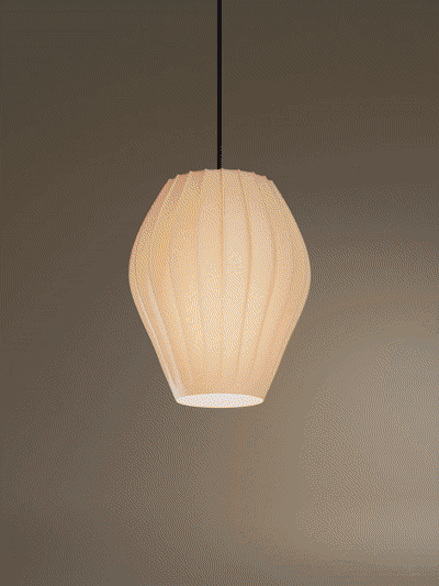 Flute Pendant Lamp – Universal Socket Fit, No Supports Needed 3d model