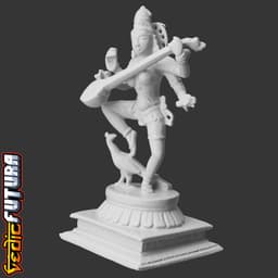 Saraswati Dancing with Peacock 3d model