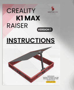 CREALITY K1 MAX RAISER / RISER / DECKEL / TOP COVER / UPGRADE (VERSION 1) 3d model