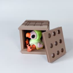 Dodo Flexi and Crate 3d model