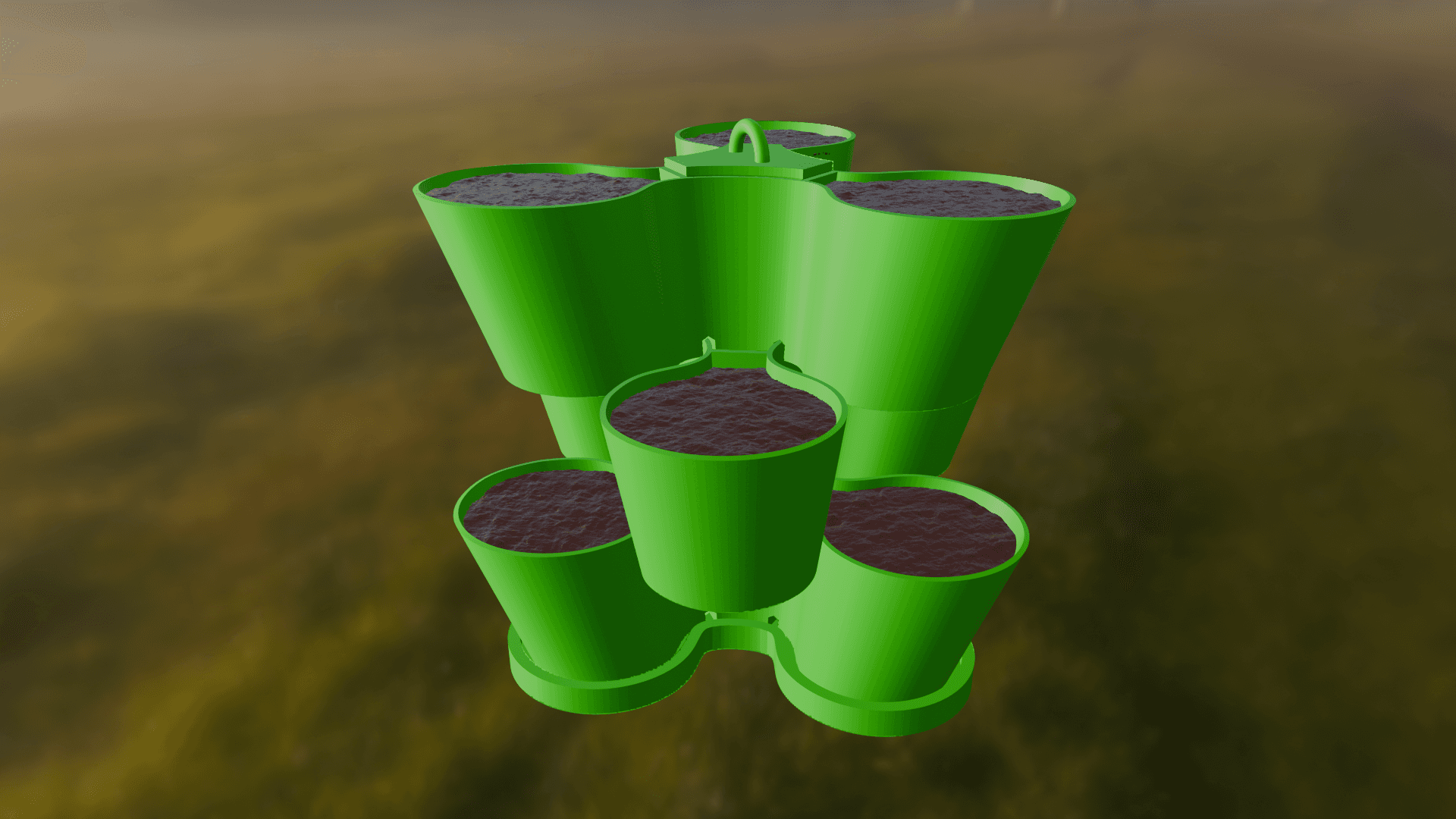 Stackable Planters 3d model