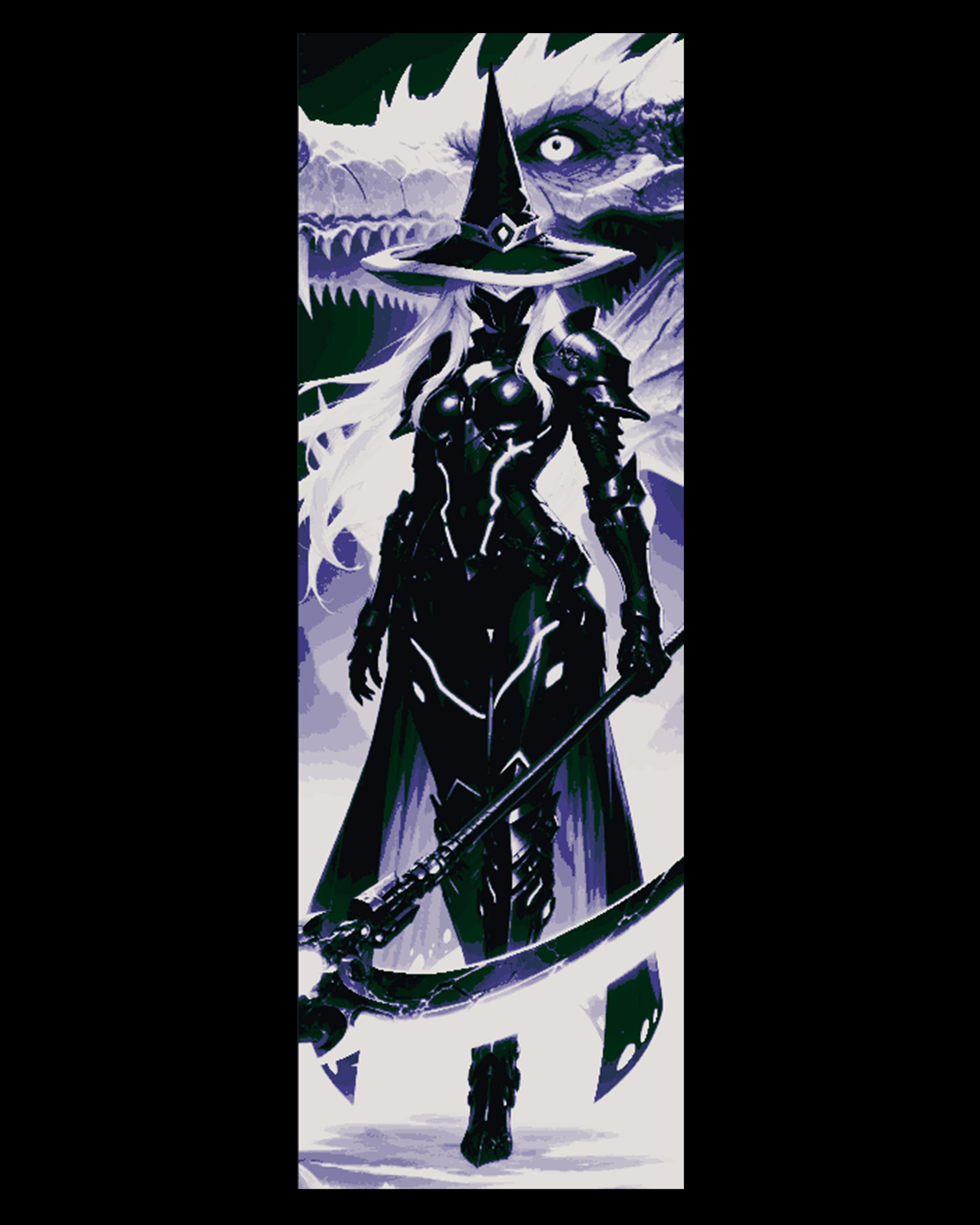 Anime Goddess in differing forms - Set of bookmarks 3d model