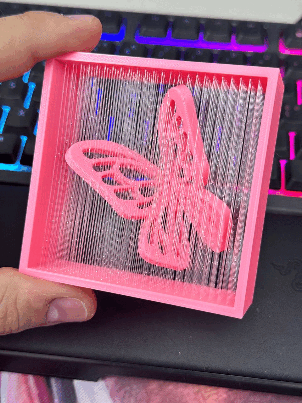 Floating butterfly 3d model