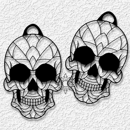 BUNDLE PACK OF 4 Halloween Earrings for Cosplay Costumes 3d model