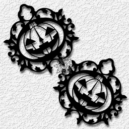 BUNDLE PACK OF 4 Halloween Earrings for Cosplay Costumes 3d model