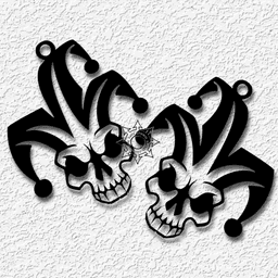BUNDLE PACK OF 4 Halloween Earrings for Cosplay Costumes 3d model
