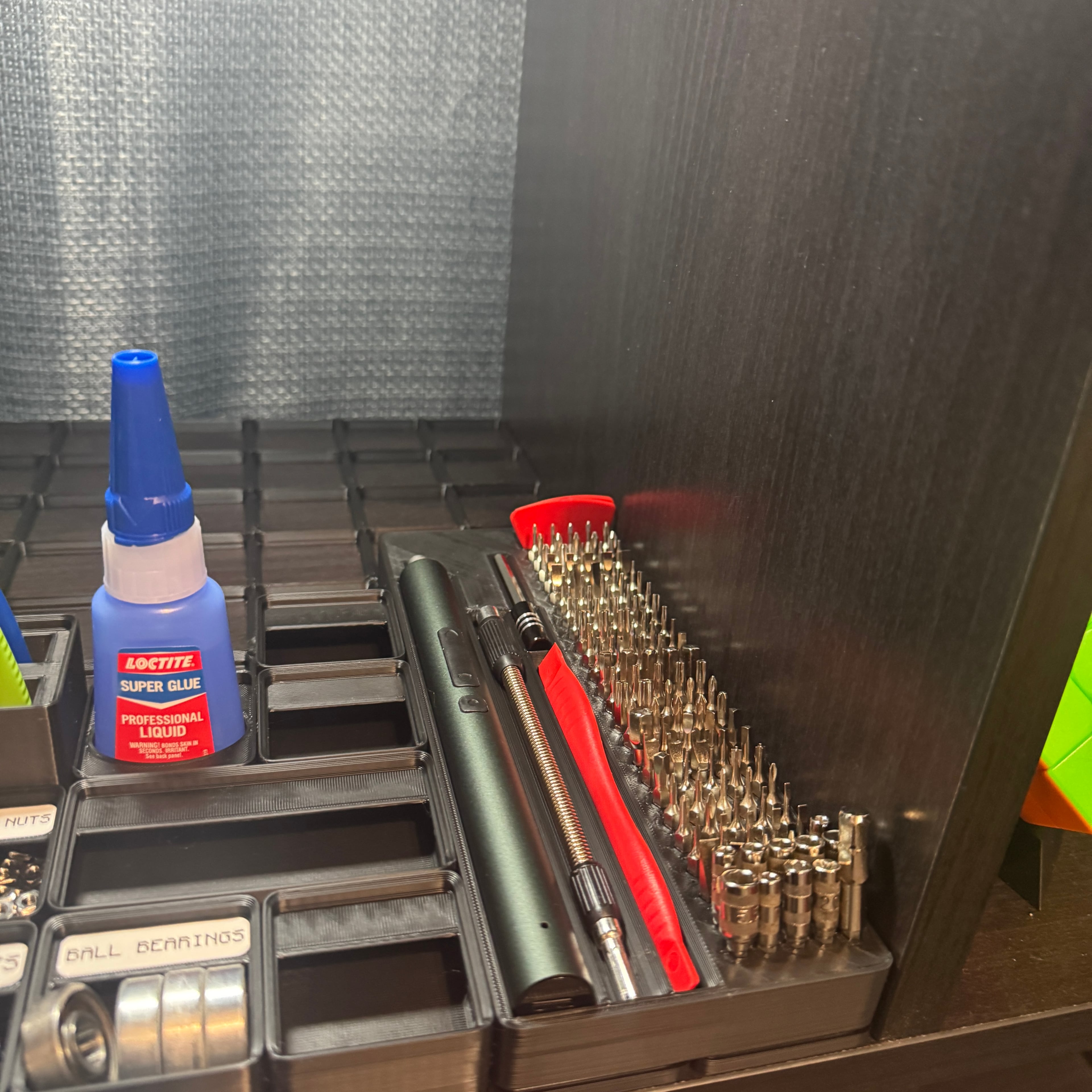 Electric Screwdriver and Bit Holder 3d model