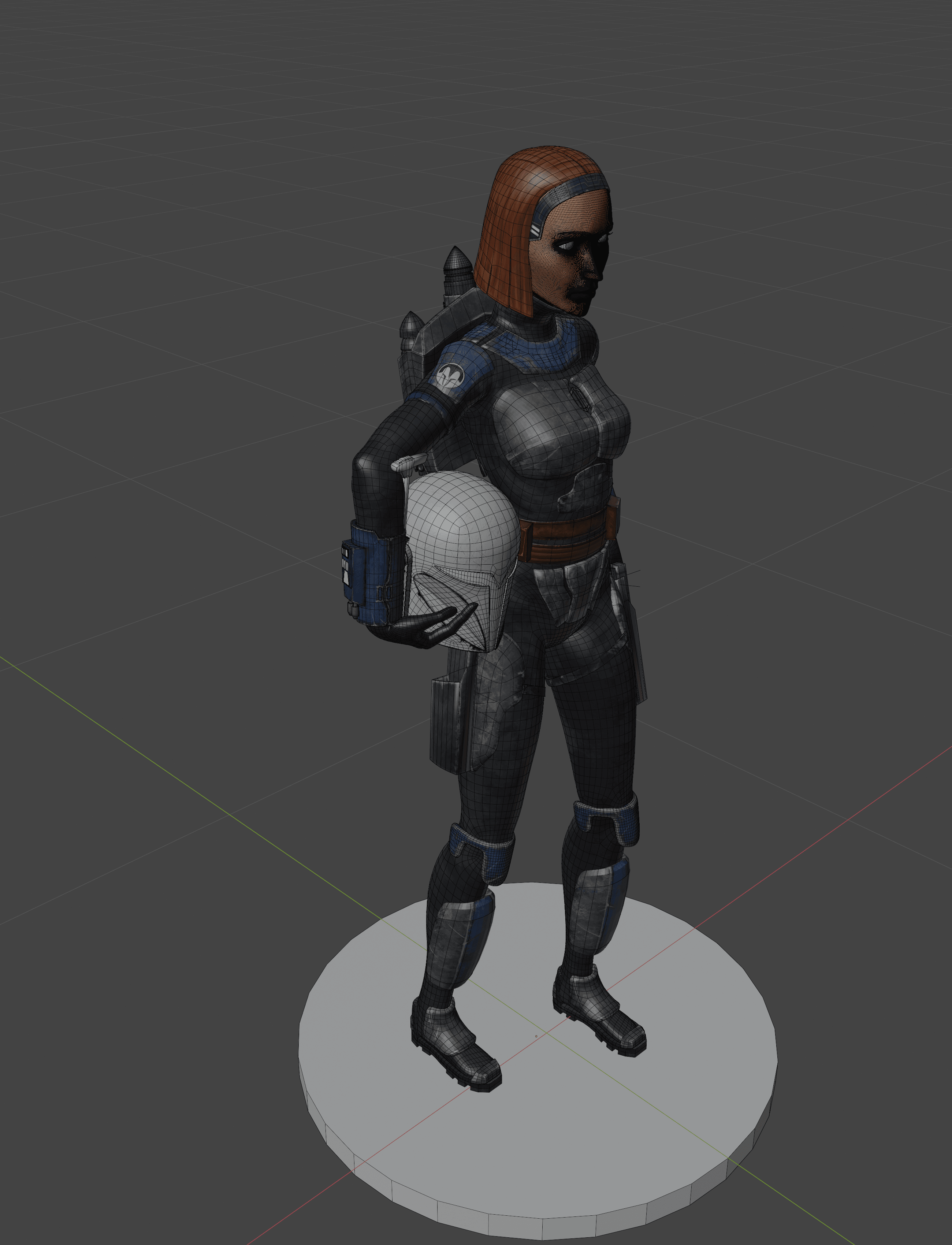 Bo Katan Bounty Hunter V1 3d model