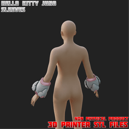 Hello Kitty Juno Cosplay Sleeves Overwatch 3d model
