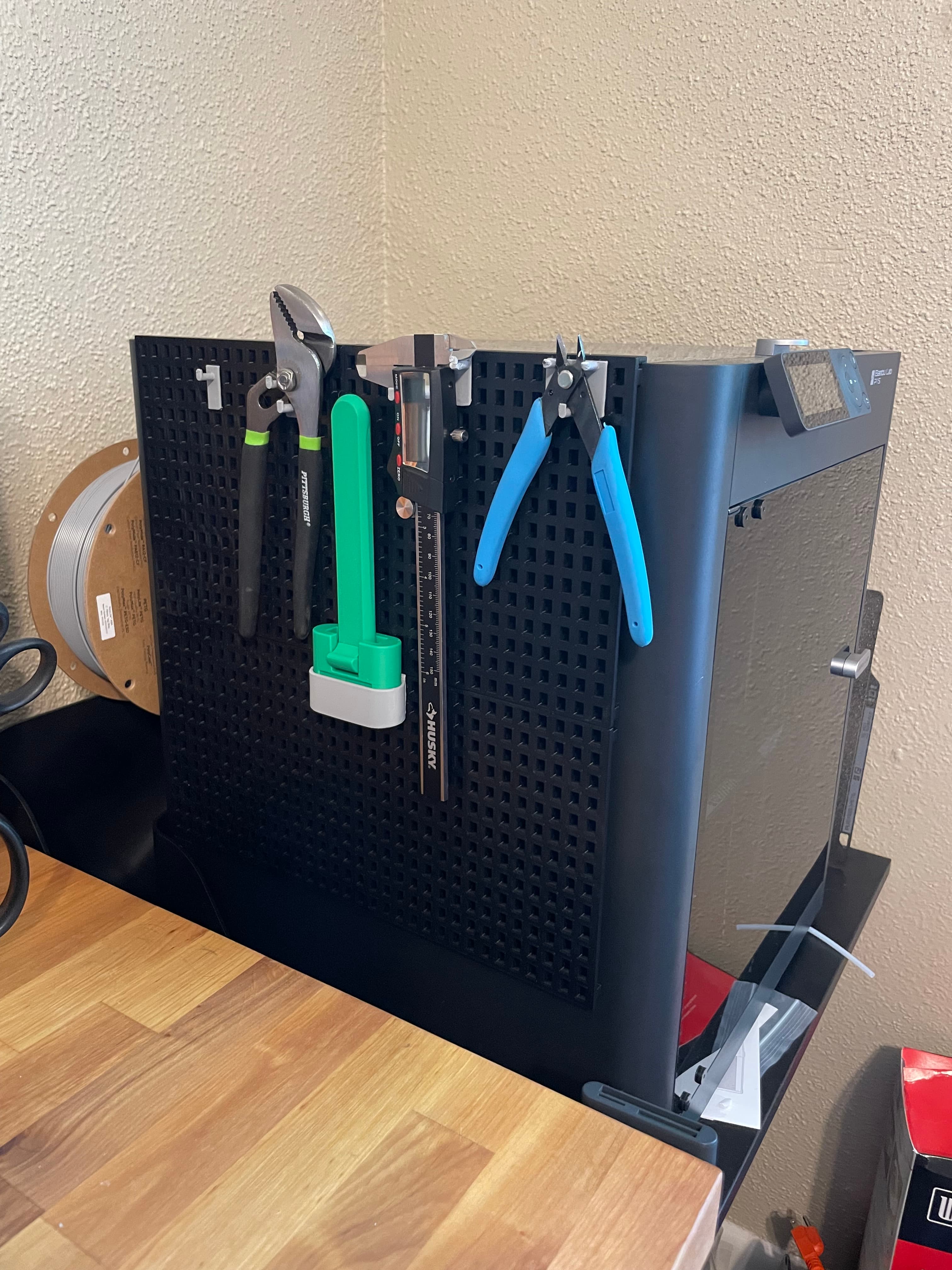 Bambu Lab P1S Pegboard Side Plate 3d model