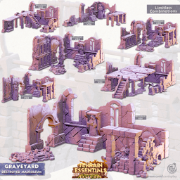 Graveyard Set (Pre-Supported) 3d model