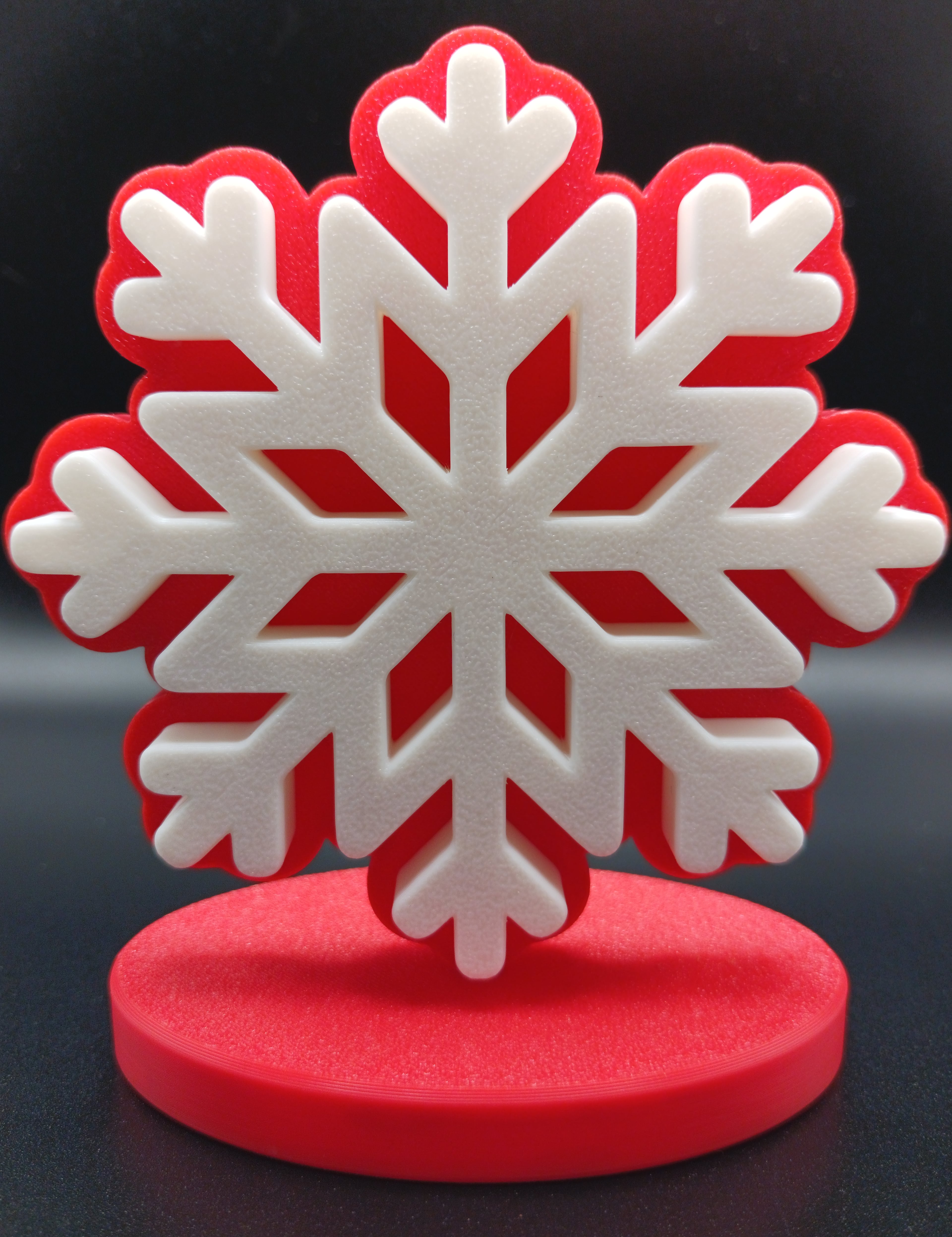 Snowflake Decoration With Stand 3d model
