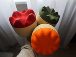 Pluffy pots 3d model