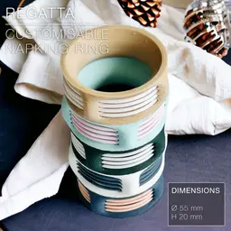 REGATTA | Napkin Rings, customisable 3d model