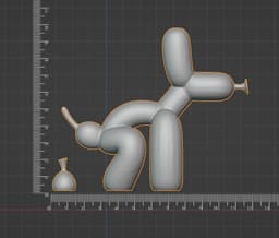 SH*T BALLOON DOG - Commercial License 3d model
