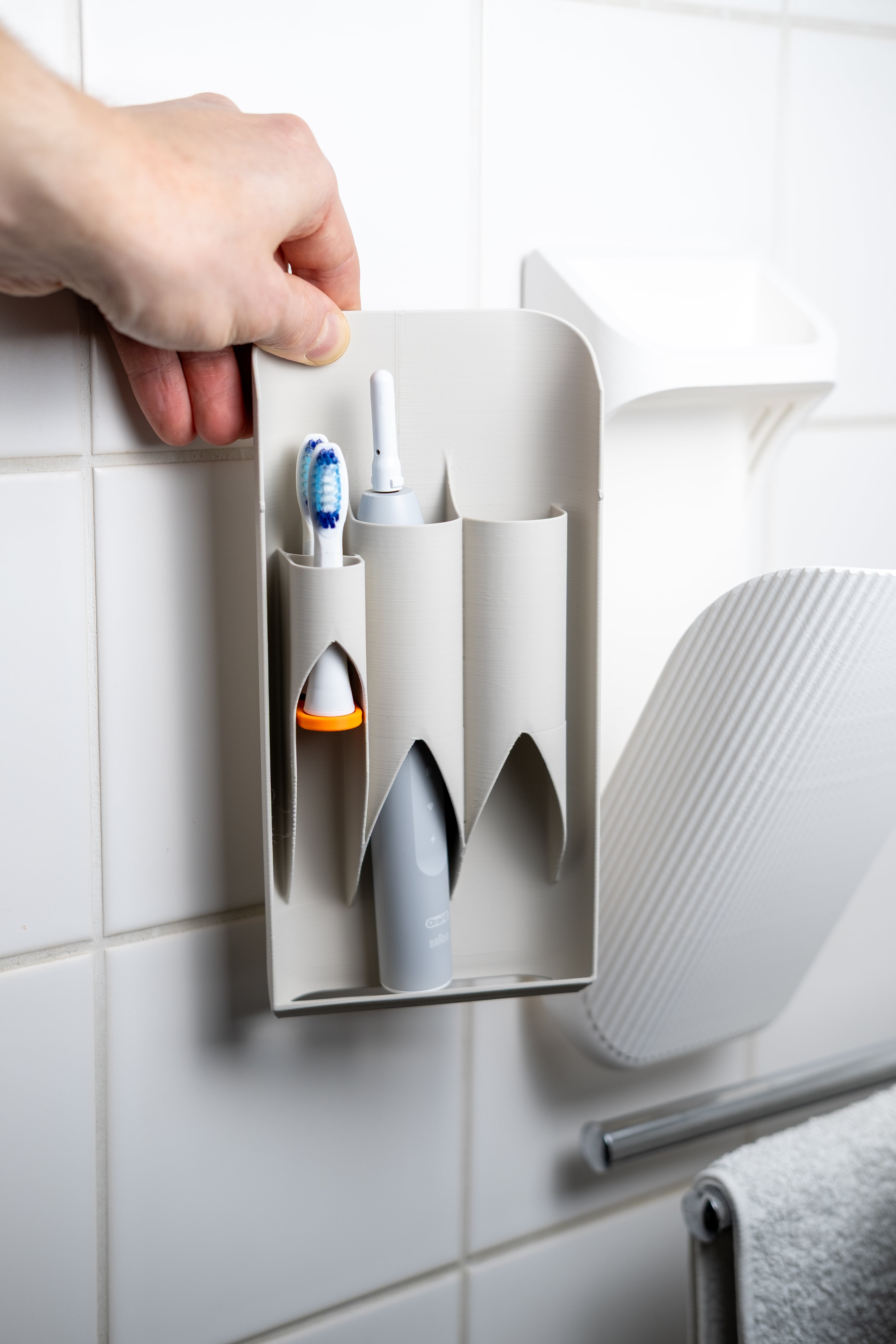 Insert for Toothbrush Vault - 2 electric brushes 3d model