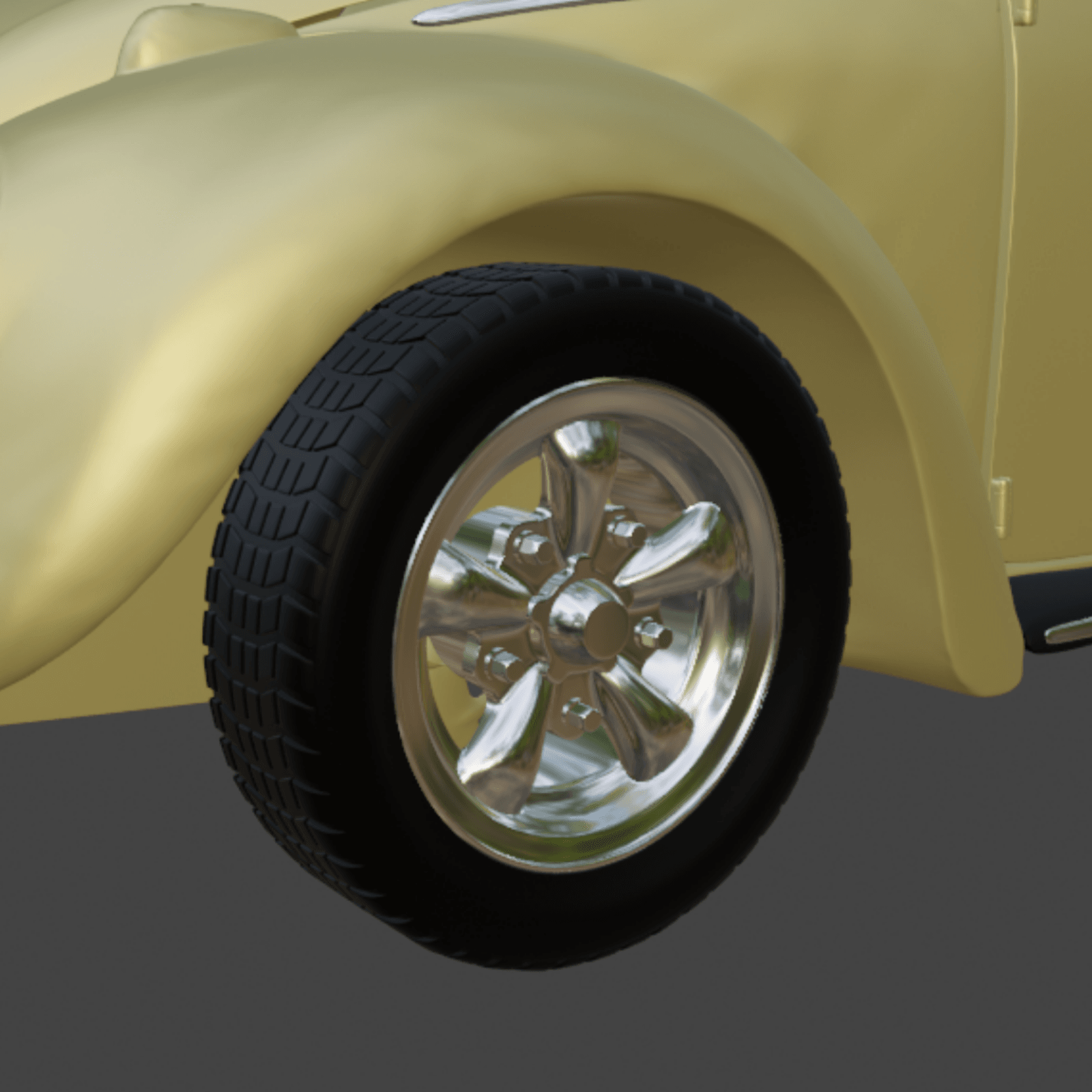 EMPI 5 spoke wheel 1/64 3d model
