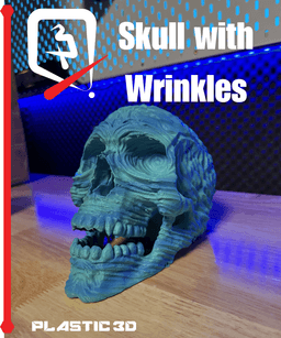Wrinkled Skull 3d model