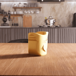 Whale Fish Stylized Mug Planter Desk Organizer 3d model