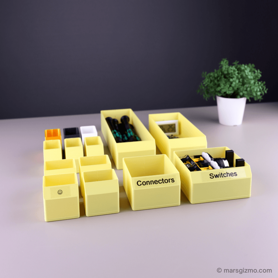 Various Hardware Organizer Boxes - Check it in my video: 
https://youtu.be/RRX1fPVUb-Y

My website: https://www.marsgizmo.com
 - 3d model