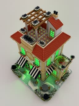 Fulv's Pizza Restaurant (Santa's Pizza) 3d model