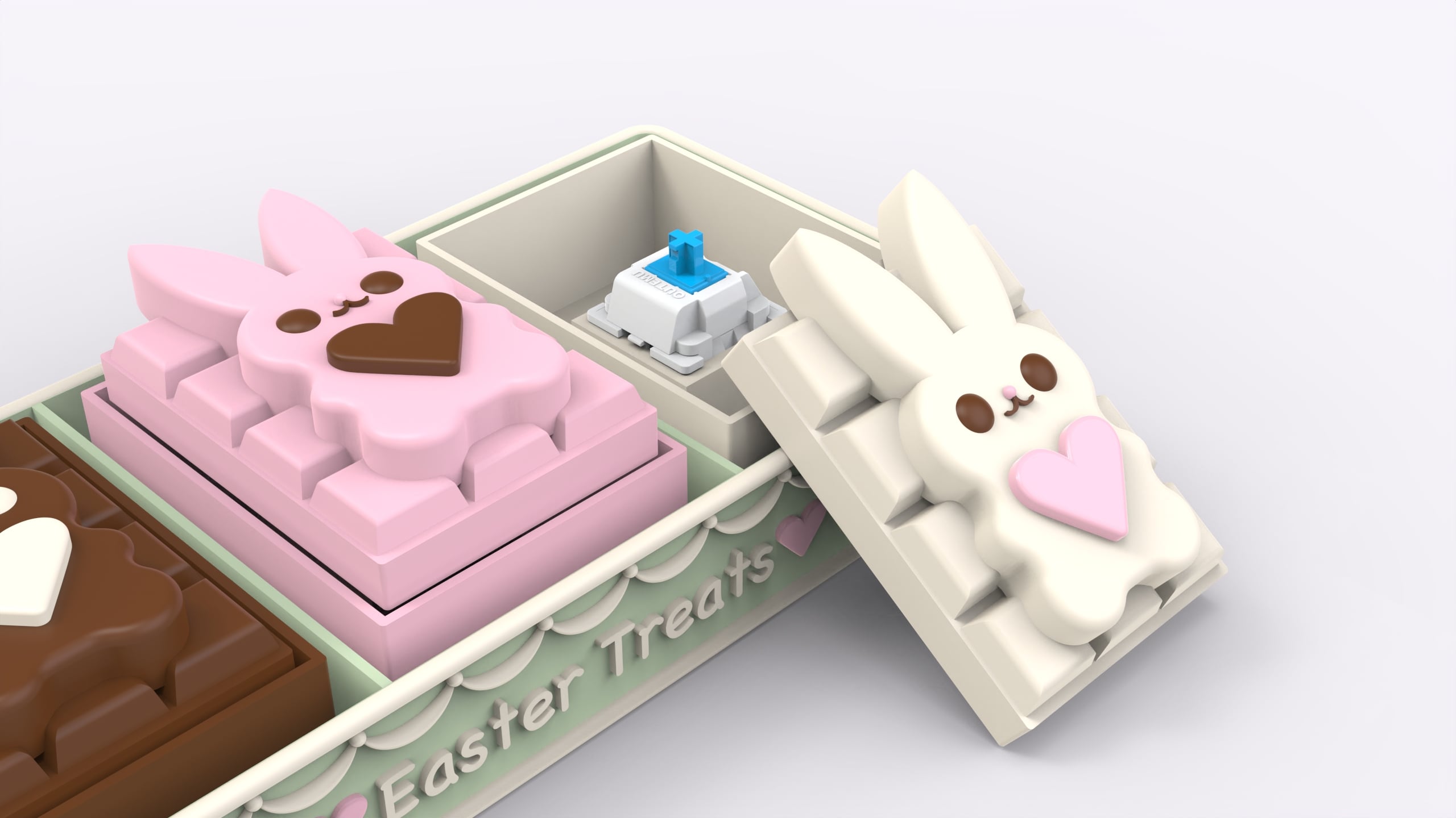 Chocolate Bunny Clicker Bars 3d model