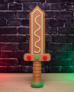 Gingerbread Sword – Sword Kit (No AMS, No Support, No Glue) 3d model