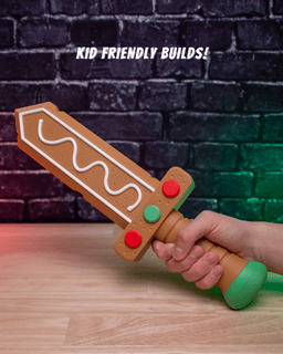 Gingerbread Sword – Sword Kit (No AMS, No Support, No Glue) 3d model