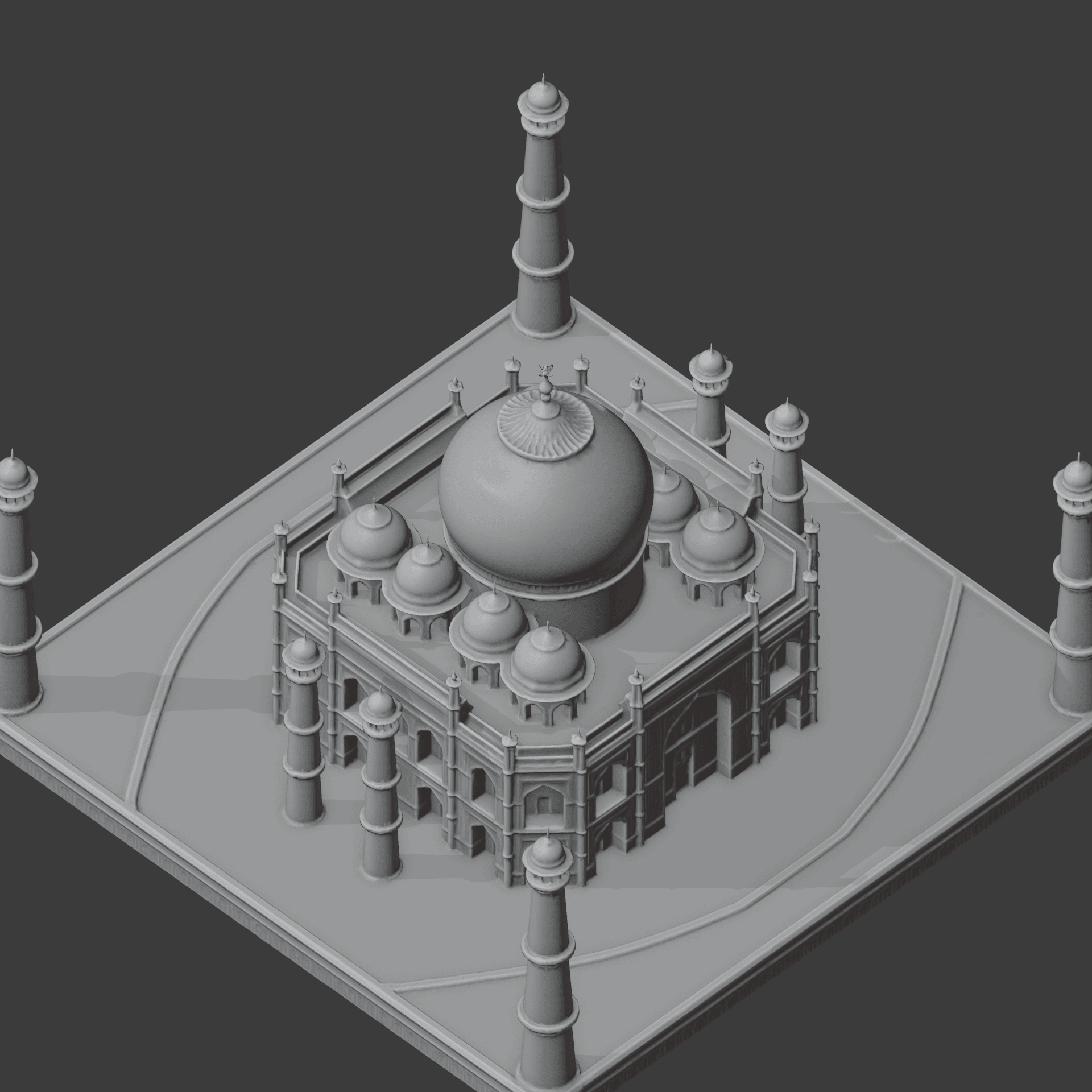 Taj Mahal 3d model