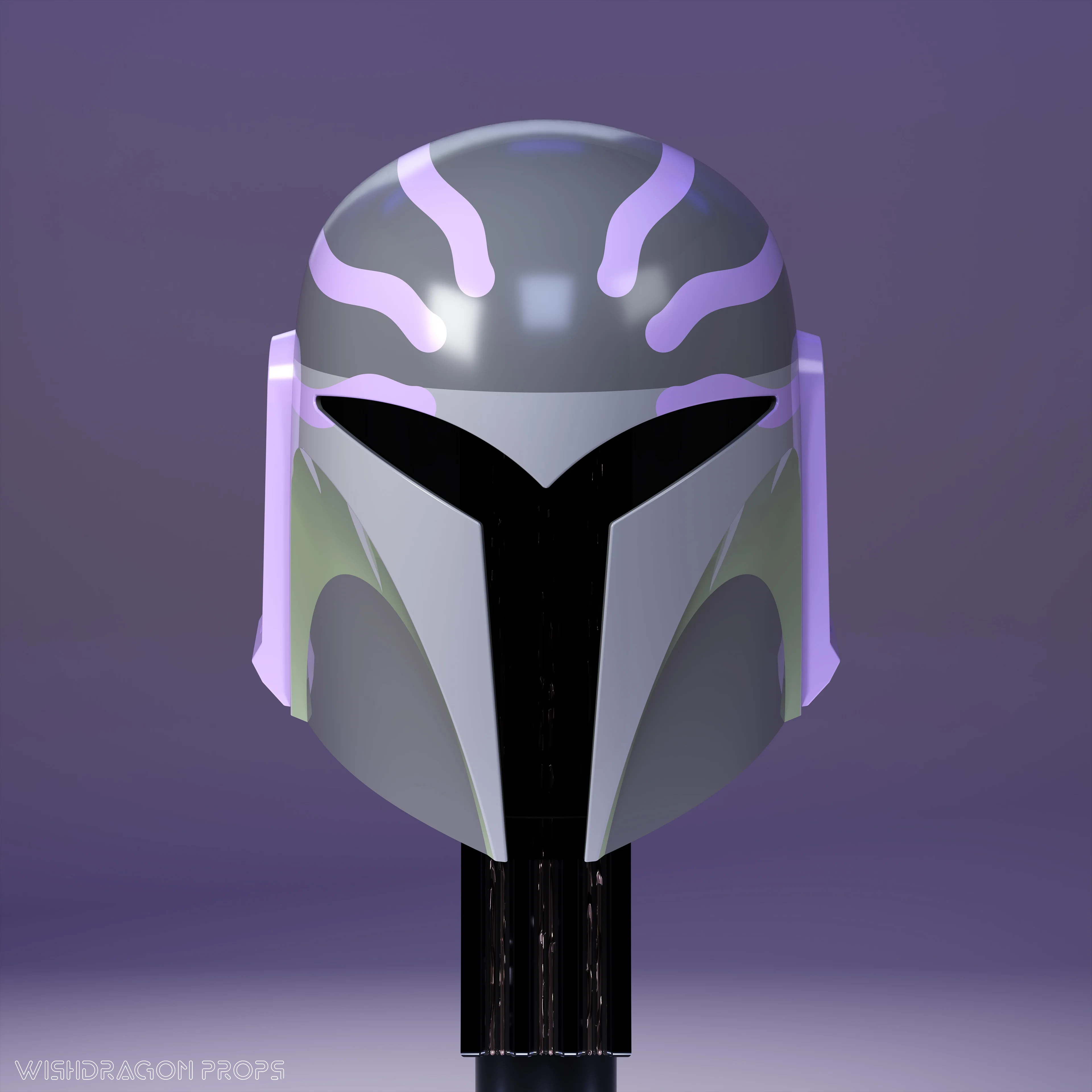 Mandalorian Helmet - Simple Female/Night Owl Grunt Helmet 3d model