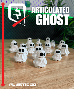Articulated Ghost — A Spooky Friend for Your Shelf 3d model