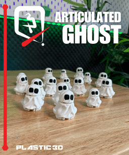 Articulated Ghost — A Spooky Friend for Your Shelf 3d model