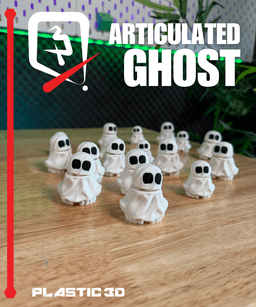Articulated Ghost — A Spooky Friend for Your Shelf 3d model
