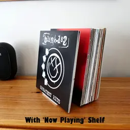 Vinyl Record Holder with 'Now Playing' Shelf 3d model