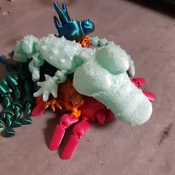 FLEXI CROCODILE - FUN ARTICULATED - SUPPORT FREE - PRINT IN PLACE 3d model