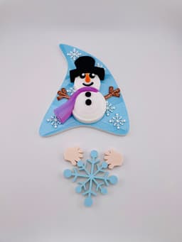 Magnetic Snowman Hat For Gnome Modular Sign 3d model