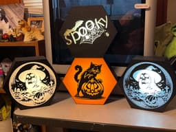 Halloween Lightbox Set.3mf 3d model