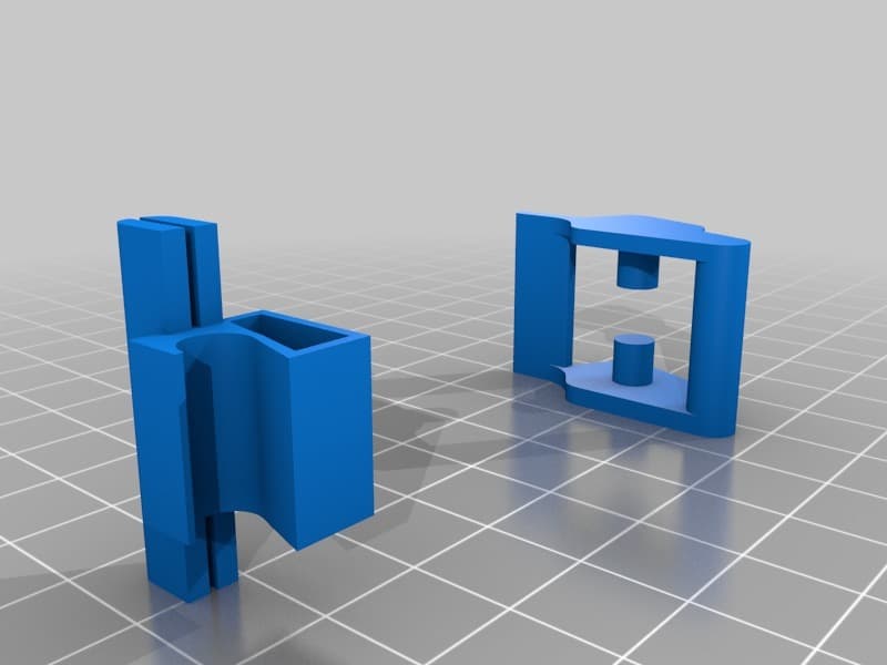 Attache pour couvercle de reglette neon 3d model