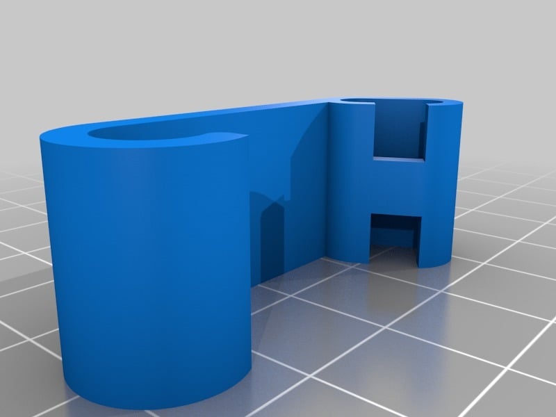 Attache pour couvercle de reglette neon 3d model