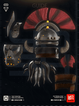 Fallout Legate Lanius Helmet 3D Printer STL file 3d model