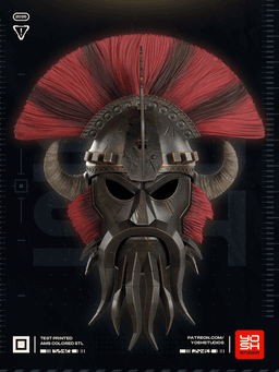 Fallout Legate Lanius Helmet 3D Printer STL file 3d model