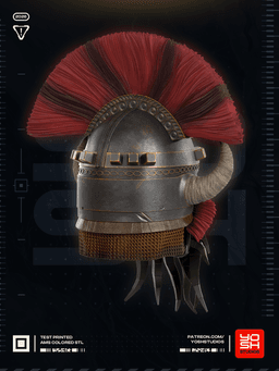 Fallout Legate Lanius Helmet 3D Printer STL file 3d model
