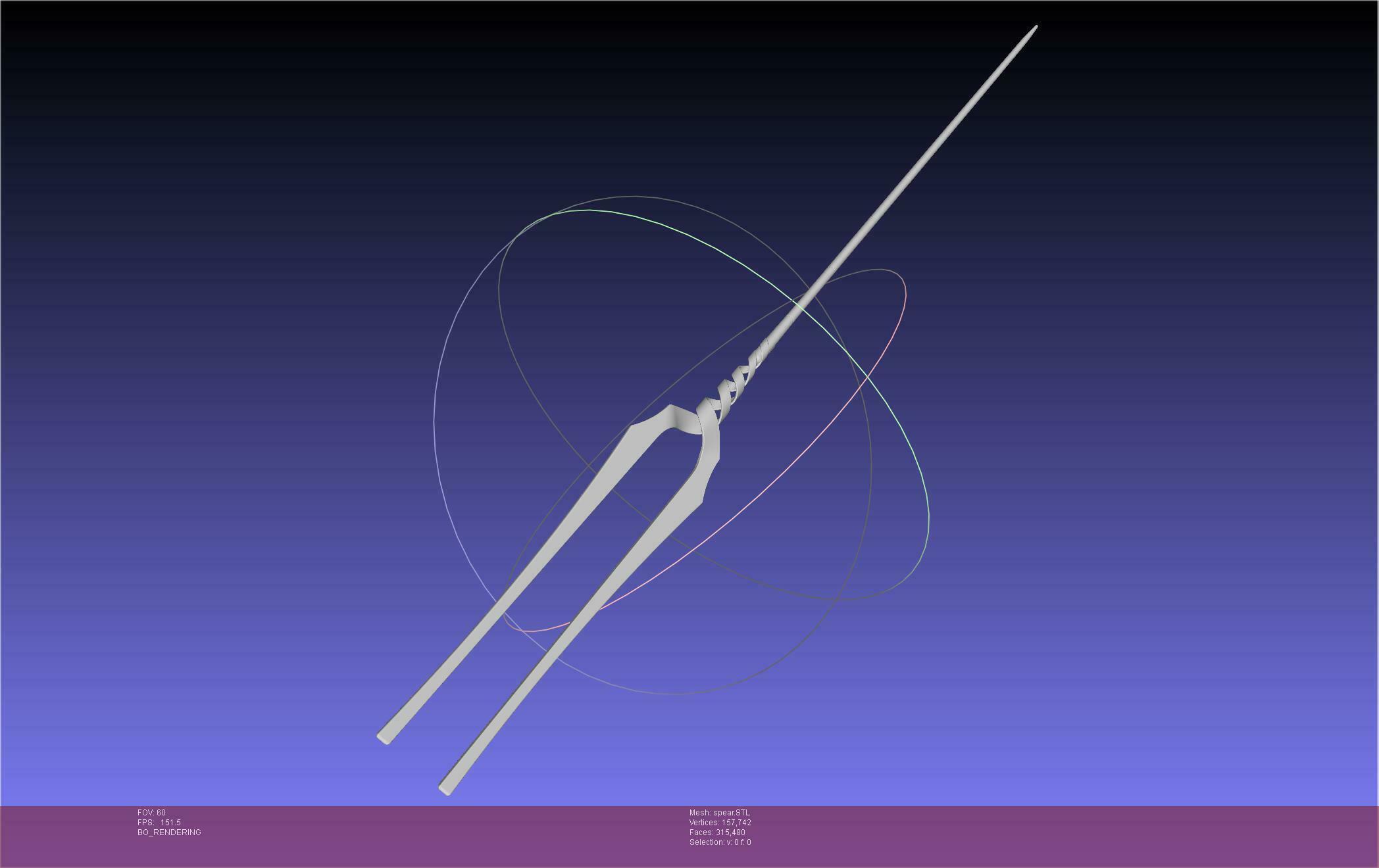 Evangelion Spear Of Longinus Assembly 3d model