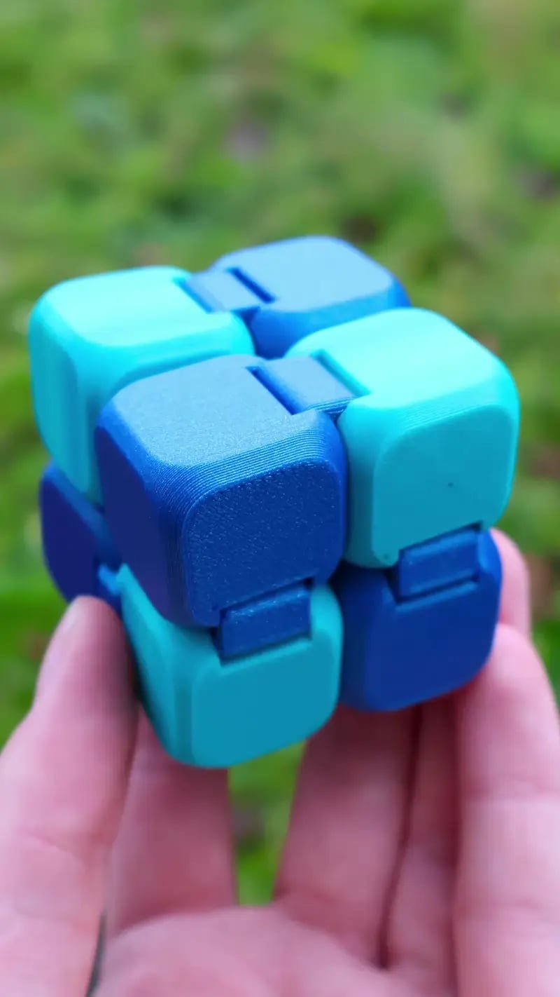 Infinity Cube - Print in Place Fidget Toy 3d model