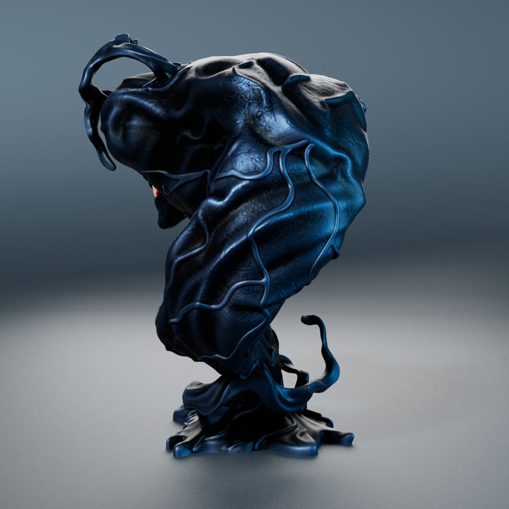 Venom Symbiote Bust 3d model