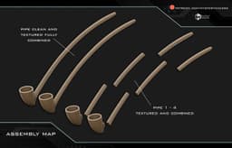 Gandalf smoking pipe 3d model