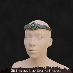 Fantasy Aela Cosplay Circlet TES Skyrim 3d model