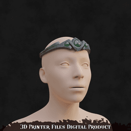 Fantasy Aela Cosplay Circlet TES Skyrim 3d model